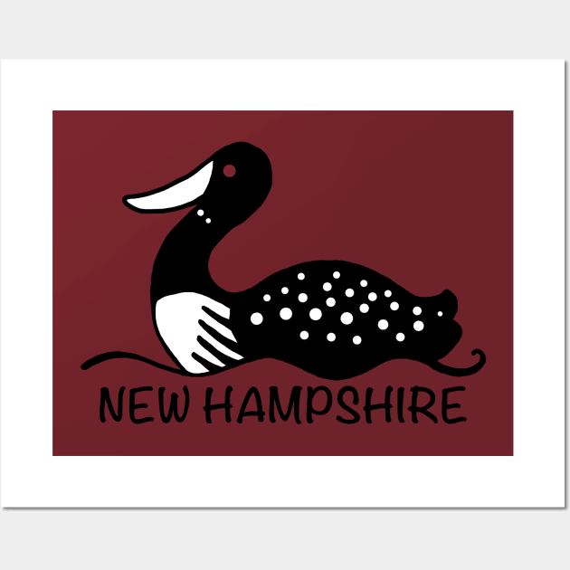 New Hampshire loon Wall Art by Zodiart